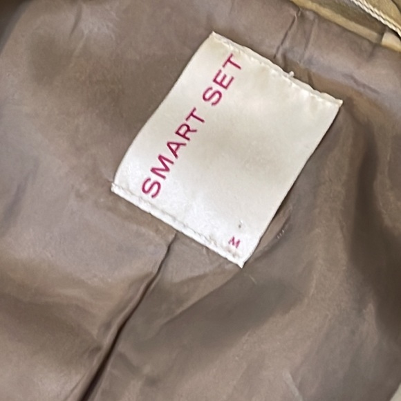 SMART SET - Khaki Trench Coat - M - Picture 2 of 4